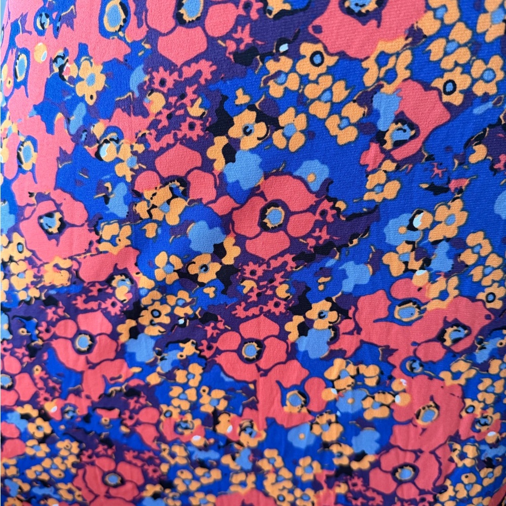 NWT!! 💙❤️ LuLaRoe Floral Maxi Skirt - Red, Blue, and Orange - Picture 2 of 3